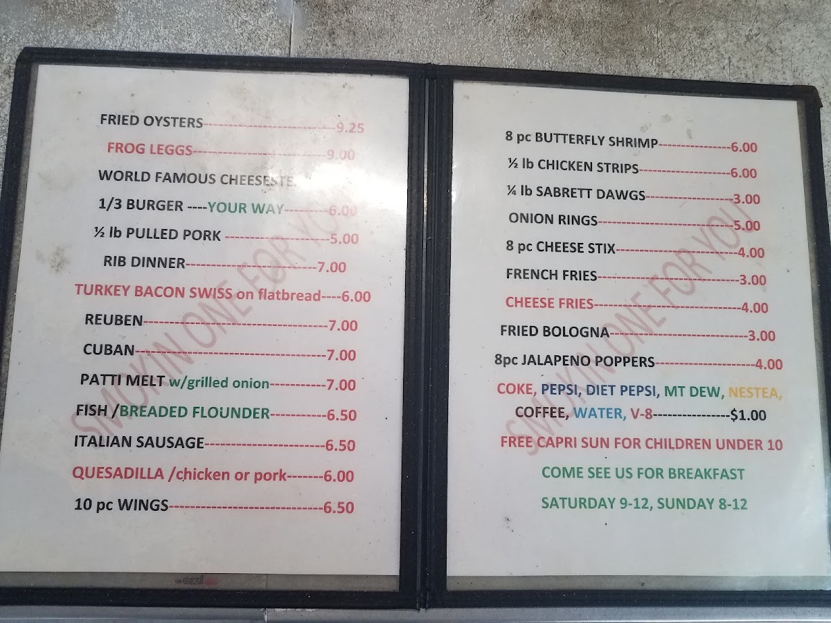 Foxhead Lounge Menu - Image 5